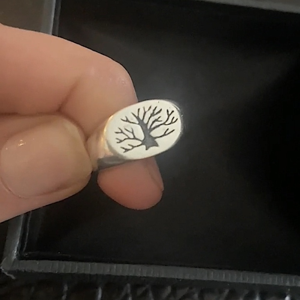 Real Silver Tree of Life Ring